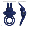 Pretty Love - Darey Double Anneau Vibrant Lapin Bleu